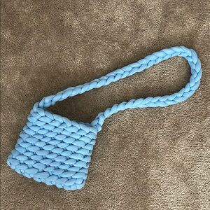 Blue Braided Women's Bag
